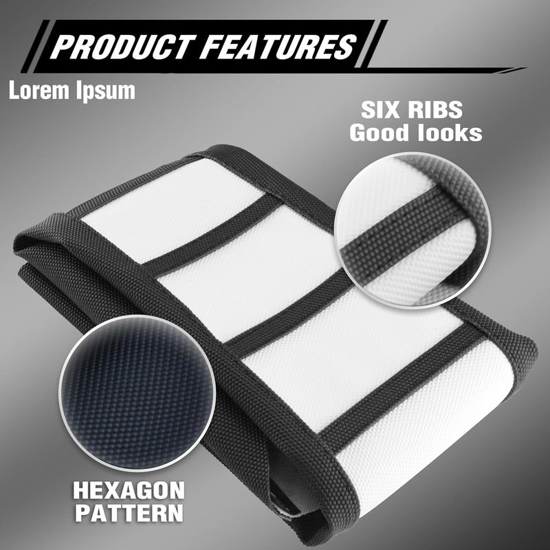 fewfuss Gripper Rubber Dirt Bike Seat Cover - Universal Soft Seat Cover for Most Dirt Bike Motorcycle White - Image 5